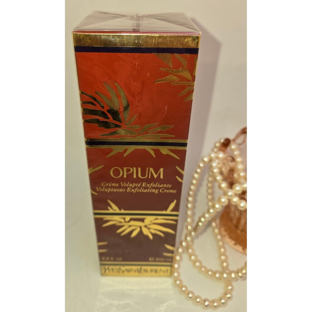 NOS 1991 Yves Saint Laurent Opium Exfoliating Creme 6.6 oz 200ml Sealed Vintage
